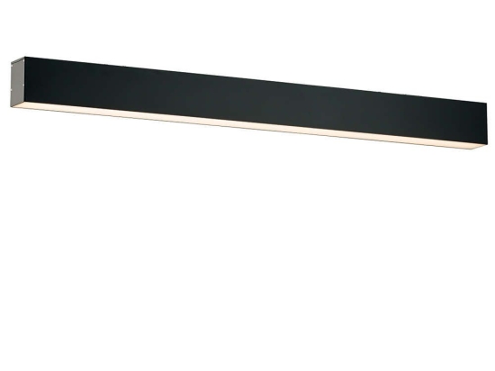 Φωτιστικό Τοίχου - Απλίκα Station 3911-0213-4-B-N 90cm 4000K Led Black Viokef Μέταλλο,Αλουμίνιο