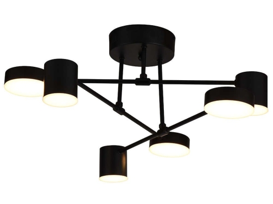 Φωτιστικό Οροφής - Πλαφονιέρα Uno 4268200 60,5x25cm Led 3214Lm 30W 3000K Black-White Viokef Ακρυλικό,Ατσάλι