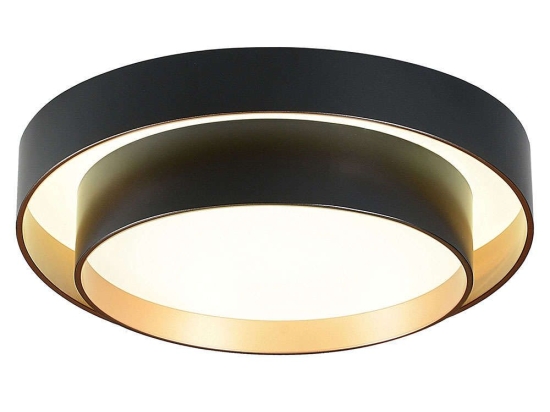 Φωτιστικό Οροφής - Πλαφονιέρα Grant 4271200 50x12cm Led 48W Black Viokef Μέταλλο