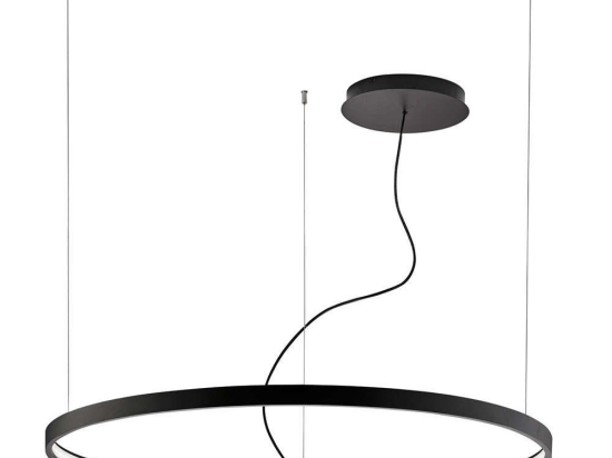 Φωτιστικό Οροφής Verdi 4224401 116x500cm Led 4200Lm 63W 4000K Black Viokef Αλουμίνιο