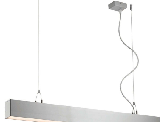 Φωτιστικό Οροφής - Ράγα Station Ultra 3911-0020-3-U-N 114x120cm Led 5130Lm 30W 3000K Silver Viokef Αλουμίνιο