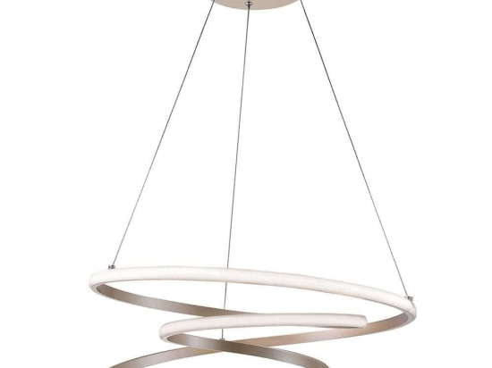 Φωτιστικό Οροφής Cort 4275500 Φ52x120cm Led 2153lm 40W Silver Viokef
