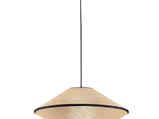 Φωτιστικό Οροφής Amica 4270100 Φ60x145cm 1xE27 40W Natural-Black Viokef