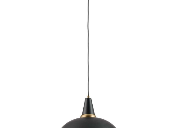 Φωτιστικό Οροφής James 4283900 Φ40x95cm 1xE27 60W Black Viokef