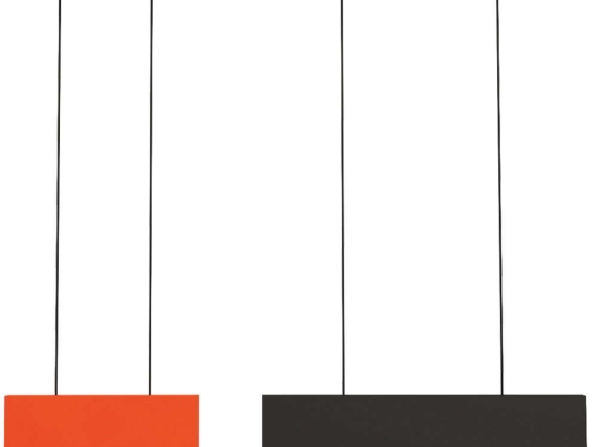Φωτιστικό Οροφής Chroma 4274300 90x140cm Led 322lm 23,5W Orange-Black Viokef
