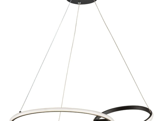 Φωτιστικό Οροφής Double 4275800 64x100cm Led 1533lm 36W Black Viokef