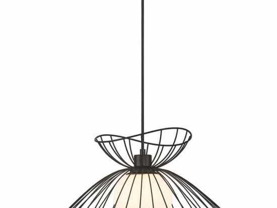 Φωτιστικό Οροφής Belinda 4275100 Φ45x150cm 1xE27 40W Black-White Viokef
