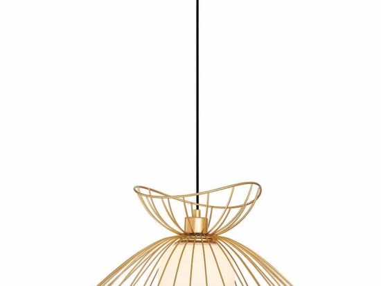 Φωτιστικό Οροφής Belinda 4275101 Φ45x150cm 1xE27 40W Gold-White Viokef