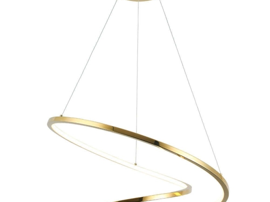 Φωτιστικό Οροφής Satellite 4281300 Φ60x120cm Led 1330lm 41W Lm Gold Viokef