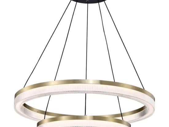 Φωτιστικό Οροφής Happiness 4273900 Φ60x150cm Led 3740lm 43,6W Black-Gold Viokef