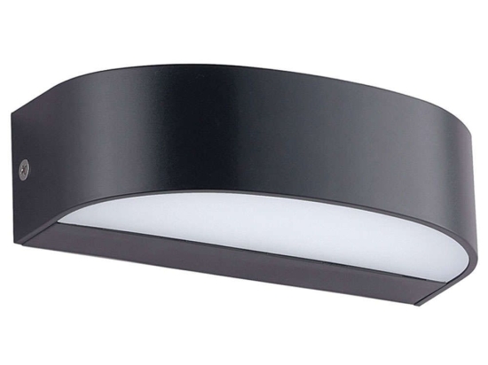Φωτιστικό Τοίχου-Απλίκα Sifnos 4282800 17,2x4,6cm Led 450lm 8W Dark Grey Viokef