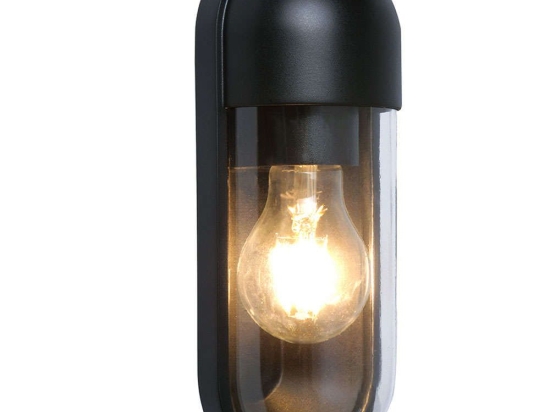 Φωτιστικό Τοίχου - Απλίκα Cap 4298000 9,6x8,8x24cm 1xE27 15W Black Viokef
