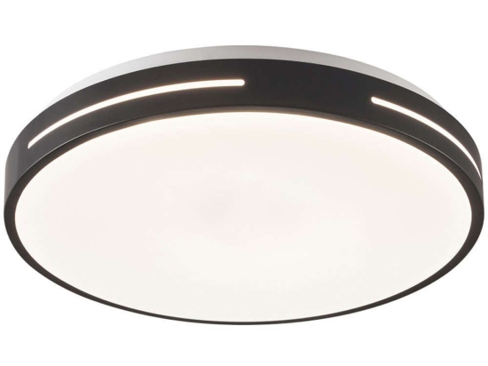 Φωτιστικό Οροφής - Πλαφονιέρα Alexia 4287701 Φ38x7cm Led 1380lm 30W 3000K Black Viokef