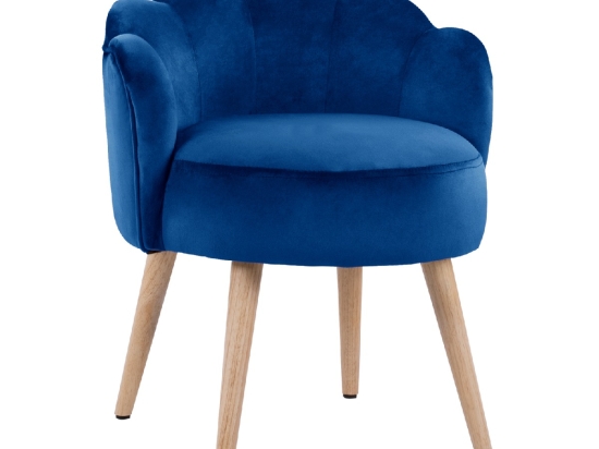 ΣΚΑΜΠΟ ΜΕ ΠΛΑΤΗ ELISE HM8628.08 ΑΠΟ ΜΠΛΕ ΒΕΛΟΥΔΟ 55x52x60Υ εκ.