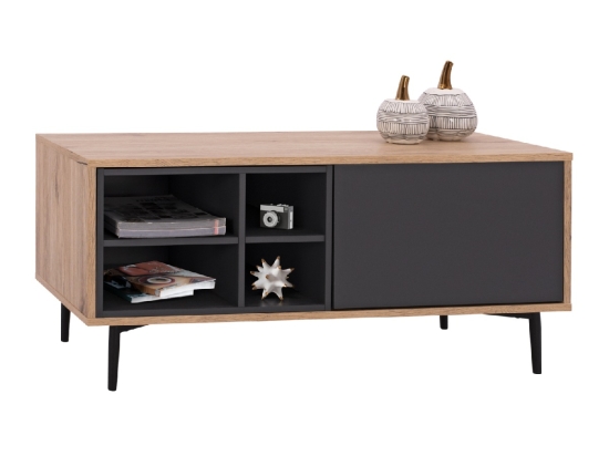 ΕΠΙΠΛΟ TV MARGARIT HM8676 ΜΑΥΡΟ ΜΕ ΦΥΣΙΚΟ 98x39,5x44,5Υ εκ.