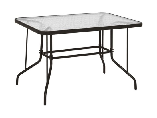 ΤΡΑΠΕΖΙ ADAM HM5679.02 ΜΕΤΑΛΛΙΚΟ ΚΑΦΕ ΜΕ ΓΥΑΛΙΝΗ ΕΠΙΦΑΝΕΙΑ 120Χ70Χ71Υεκ.