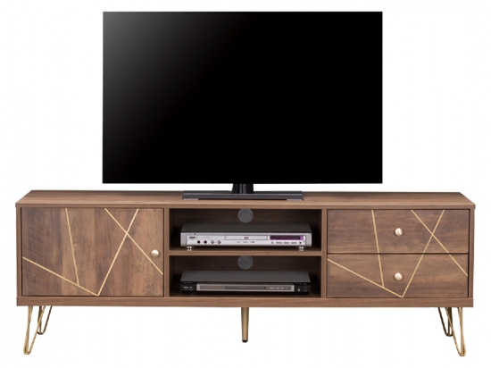 ΕΠΙΠΛΟ TV KAITLYN HM8652 ΚΑΡΥΔΙ ΜΕ ΧΡΥΣΟ 150x39,5x51,5Y εκ.