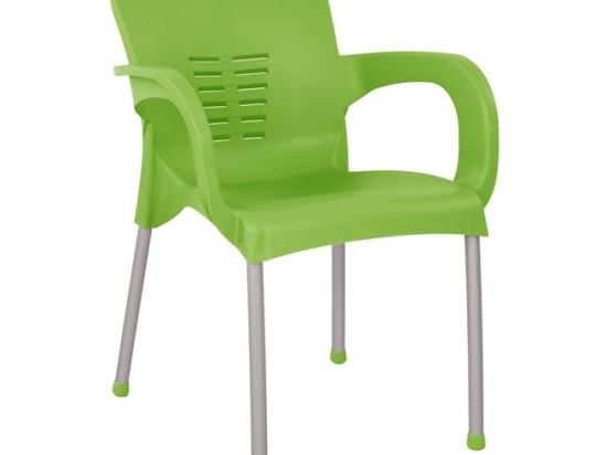 ΠΟΛΥΘΡΟΝΑ ΠΟΛΥΠΡΟΠΥΛΕΝΙΟΥ KAREK HM5592.07 ΧΡΩΜΑ ΠΡΑΣΙΝΟ ΜΕ ΠΟΔΙ ΑΛΟΥΜΙΝΙΟΥ 59x58x81Y