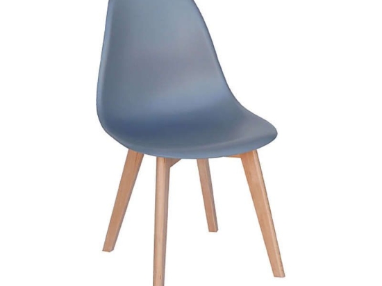 Καρέκλα Loft Plus 10.0096 Grey 46Χ53Χ85cm Ξύλο,Πολυπροπυλένιο