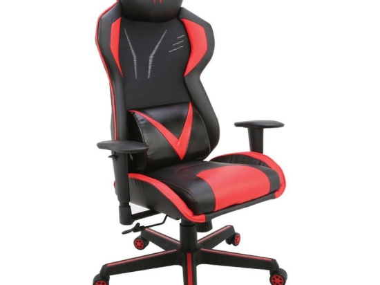 Πολυθρόνα Gaming BS6100-R Μαύρο-Κόκκινο 01.0146 72X70X125-133εκ.