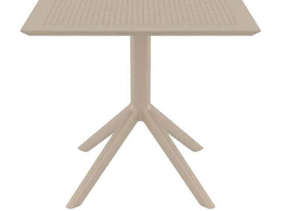 Τραπέζι Sky 20.0247 Dove Grey 80X80X74εκ. Siesta