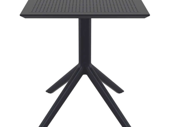 Τραπέζι Sky 20.0249 Black 70X70X74εκ. Siesta