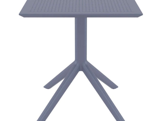Τραπέζι Sky 20.0250 Dark Grey 70X70X74εκ. Siesta