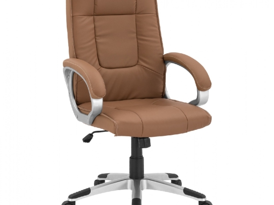 ΚΑΡΕΚΛΑ ΓΡΑΦΕΙΟΥ CHANDER HM1092.09 ΣΕ CAMEL ΑΠΟΧΡΩΣΗ 63x66x116 εκ.