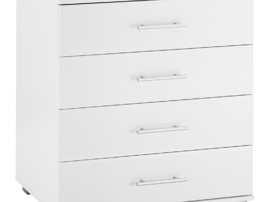 ΣΥΡΤΑΡΙΕΡΑ ΜΕΛΑΜΙΝΗΣ BRIANA HM2204.05 ME 4 ΣΥΡΤΑΡΙΑ ΛΕΥΚΗ 75x40x83Y εκ.