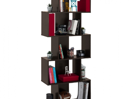 ΒΙΒΛΙΟΘΗΚΗ ΜΕΛΑΜΙΝΗΣ EZIR HM2385.01 ΒΕΓΓΕ 70x25x177Υ εκ.