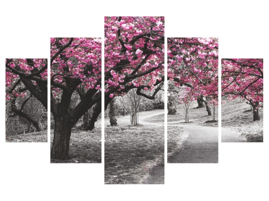 ΠΙΝΑΚΑΣ ΠΕΝΤΑΠΤΥΧΟ MDF BLOOMING TREE 82Χ56x3  HM7207.04