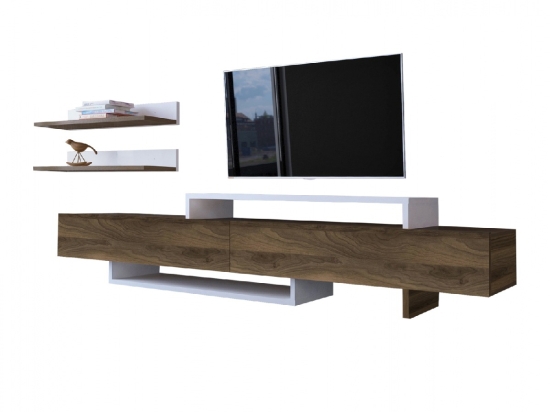 ΣΥΝΘΕΤΟ ΤΗΛΕΟΡΑΣΗΣ ΚΑΡΥΔΙ -ΛΕΥΚΟ 180x40x35,6 εκ.HM8909.01