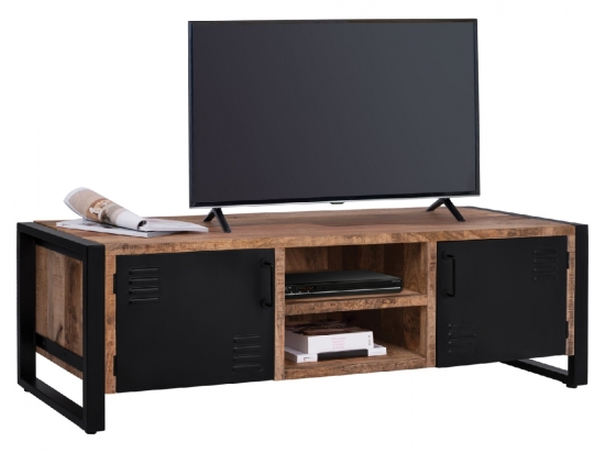 ΕΠΙΠΛΟ TV TURNER HM8189.11 ΜΕΤΑΛΛΟ & ΜΑΣΙΦ ΞΥΛΟ MANGO ΦΥΣΙΚΟ 160x45x51Υ εκ.