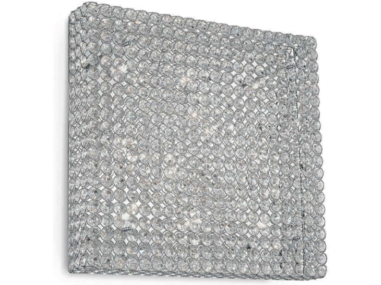 Πλαφονιέρα Admiral 080338 30x14,5x30cm 4xG9 40W Clear-Silver Ideal Lux