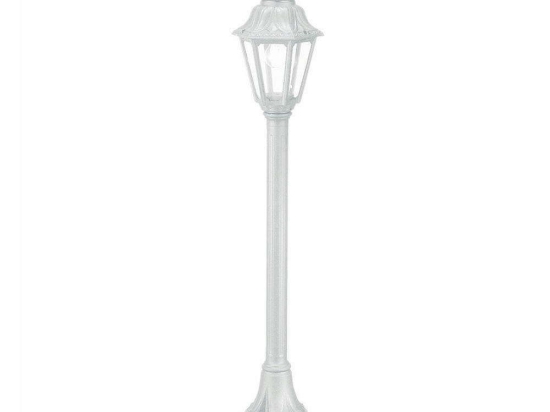 Φωτιστικό Δαπέδου Anna 120454 22x110cm 1xE27 23W White Ideal Lux Ρητίνη