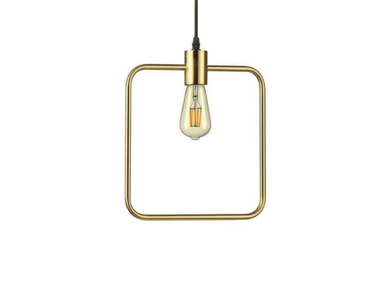 Φωτιστικό Οροφής Abc Square 207858 29x35/24,4x12cm 1xE27 70W Gold Ideal Lux
