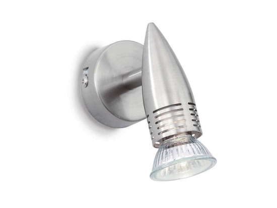 Φωτιστικό Σποτ Alfa 009377 6x11x11cm 1xGU10 50W Nickel Ideal Lux