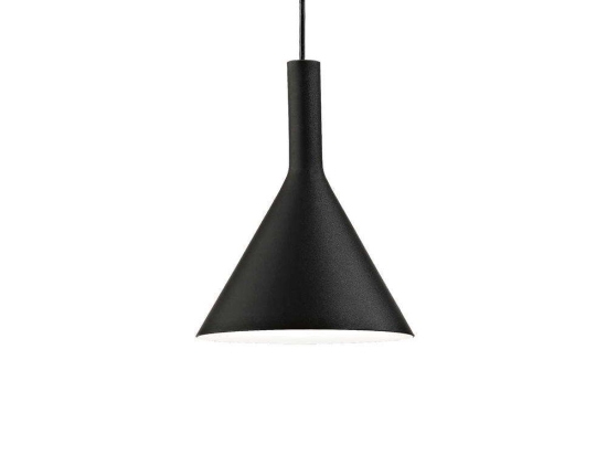 Φωτιστικό Οροφής Cocktail 074344 20x32/241cm 1xE14 40W Black Ideal Lux