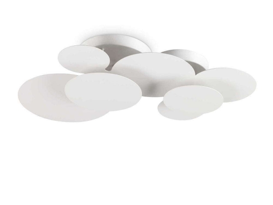 Πλαφονιέρα Cloud 285207 74x13x47cm LED 46W 3000K White Ideal Lux