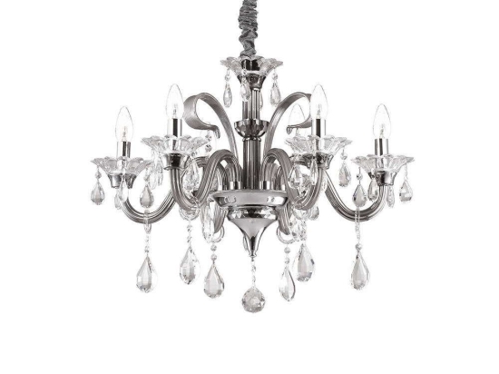 Φωτιστικό Οροφής-Πολυέλαιος Colossal  081502 66x80/160cm 6xE14 40W Grey Ideal Lux