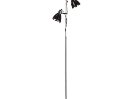 Φωτιστικό Δαπέδου Elvis 001197 24x160cm 2xE27 60W Black Ideal Lux