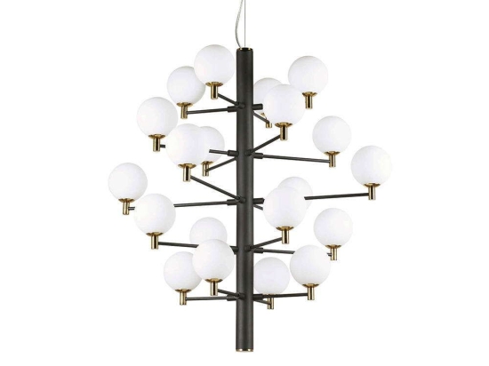 Φωτιστικό Οροφής Copernico 197333 86x104/202,5cm 20xG9 40W Black Ideal Lux