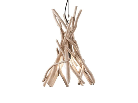 Φωτιστικό Οροφής Driftwood 129600 35x65/130cm 1xE27 60W Natural Ideal Lux