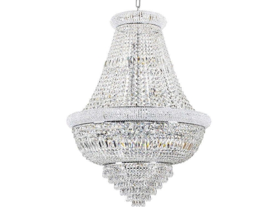 Φωτιστικό Οροφής Dubai 243597 80x120/225cm 24xE14 40W Chrome Ideal Lux
