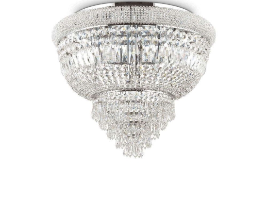 Φωτιστικό Οροφής-Πλαφονιέρα Dubai 207186 52X44cm 6xE14 40W Chrome Ideal Lux
