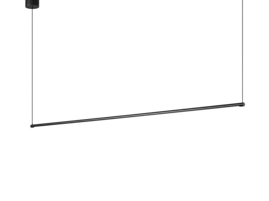 Φωτιστικό Οροφής-Ράγα Essence 285092 126x12/150x1,5cm LED 17W 3000K Black Ideal Lux