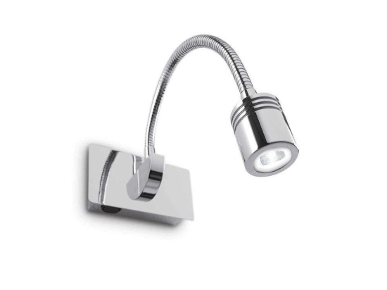 Φωτιστικό Τοίχου Dynamo 031460 11,5x6,5x32,5cm LED 3W 4000K Chrome Ideal Lux