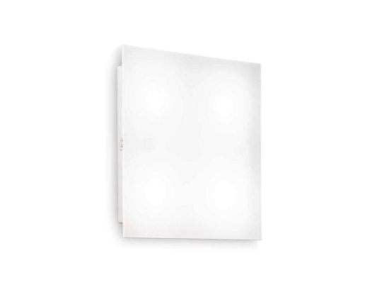 Πλαφονιέρα Flat 134888 20x5x20cm 1xGX53 15W 3000K White Ideal Lux