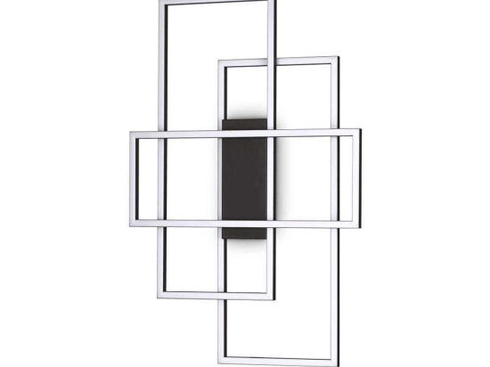 Πλαφονιέρα Frame Rettangolo 270661 62,5x6x41cm LED 31W 3000K Black Ideal Lux