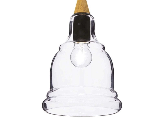 Φωτιστικό Οροφής Gretel 122564 20x50/145cm 1xE27 60W Clear-Black Ideal Lux